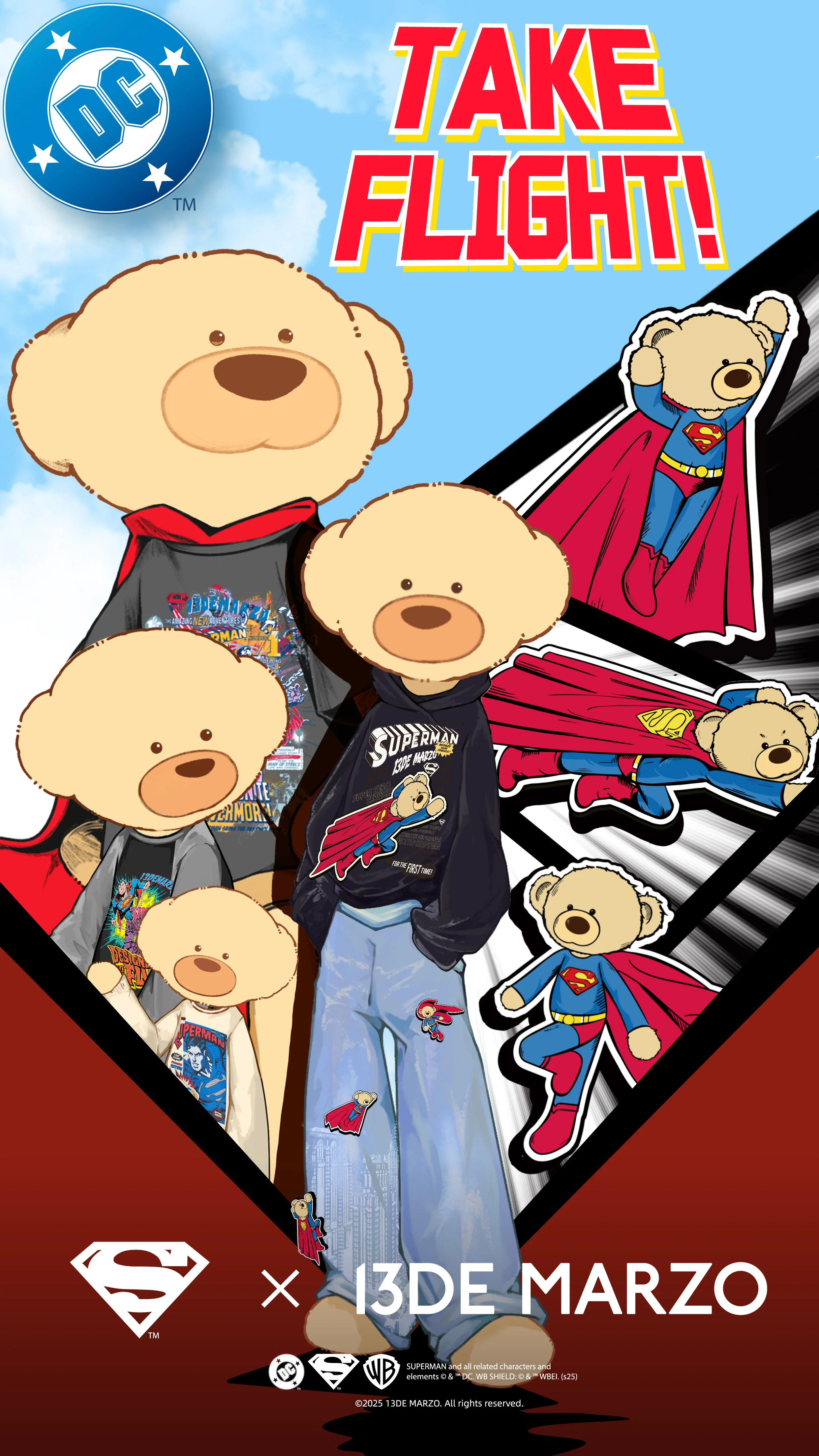 13DE MARZO Debuts Exclusive Superman Streetwear Collection
