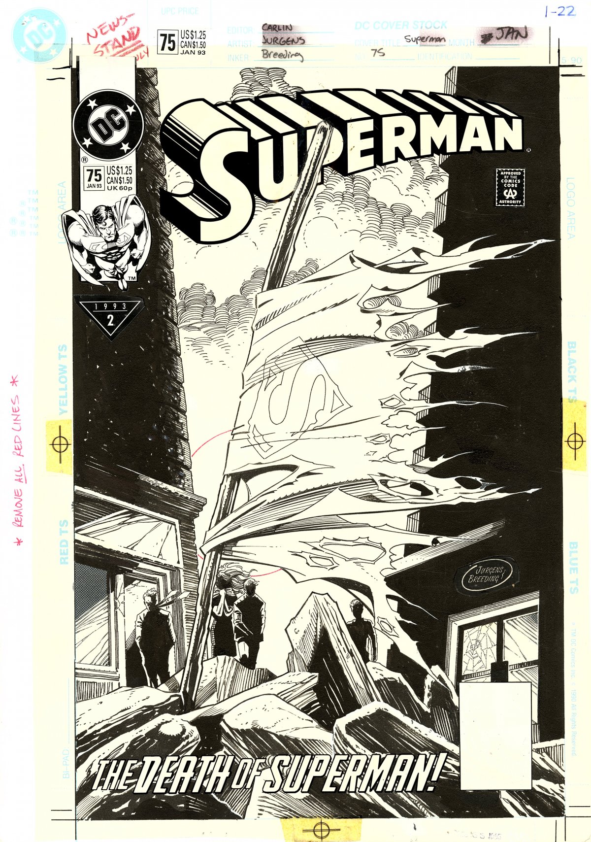 ComicConnect Announces Exclusive "Death of Superman" Art Auction Featuring Original Artwork