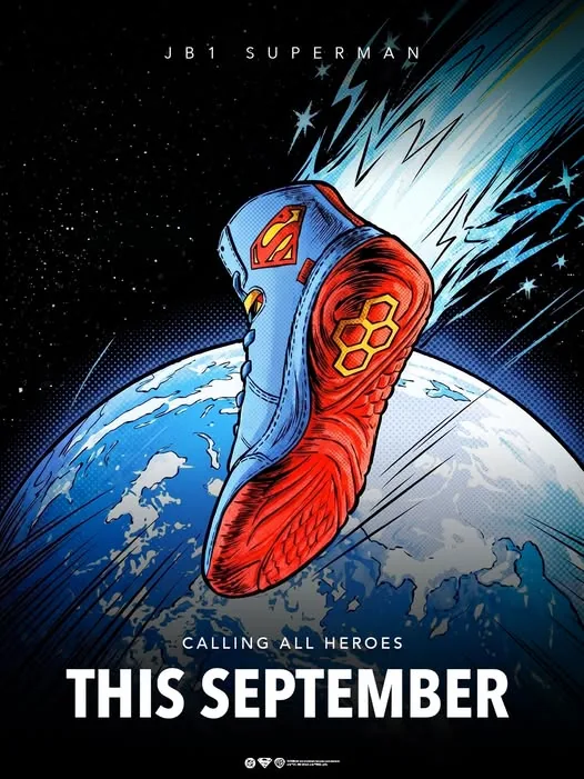 DC Comics x RUDIS Superman-inspired JB1 wrestling shoes