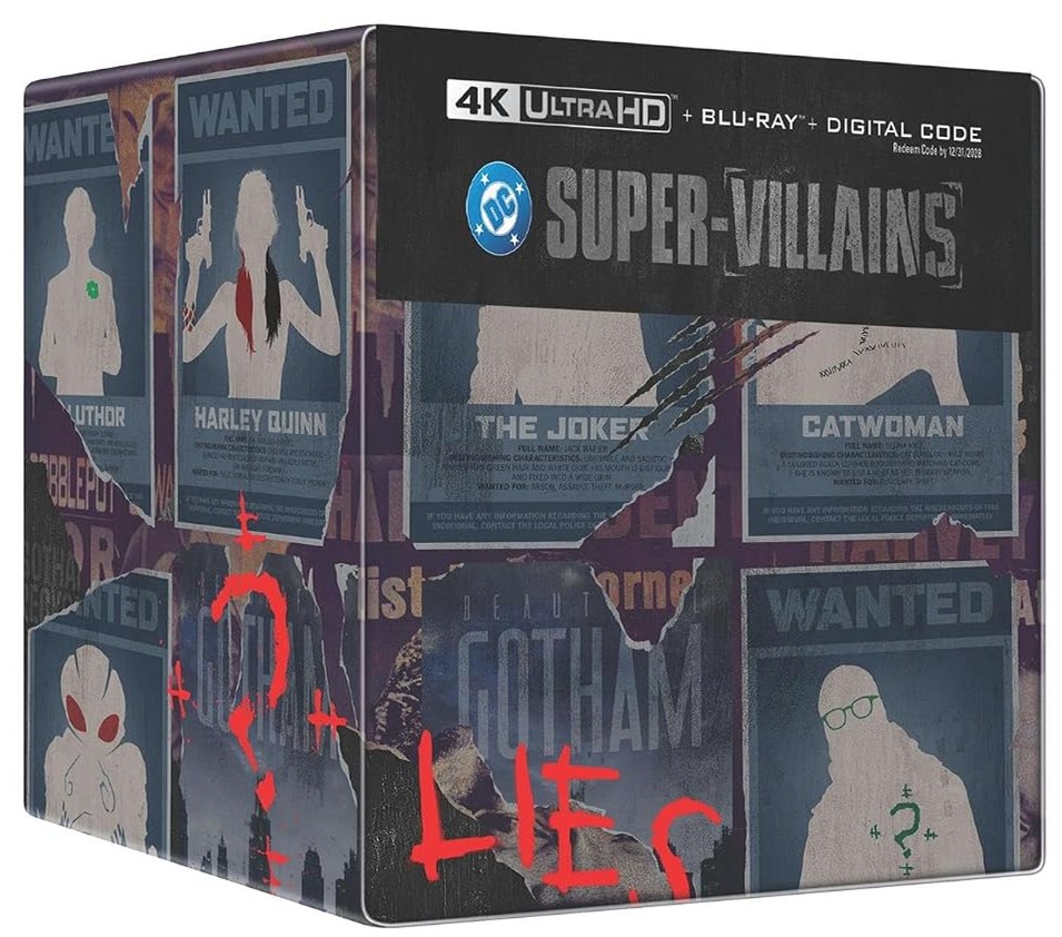 DC Villains 6-Film Limited Edition Steelbook Library Case