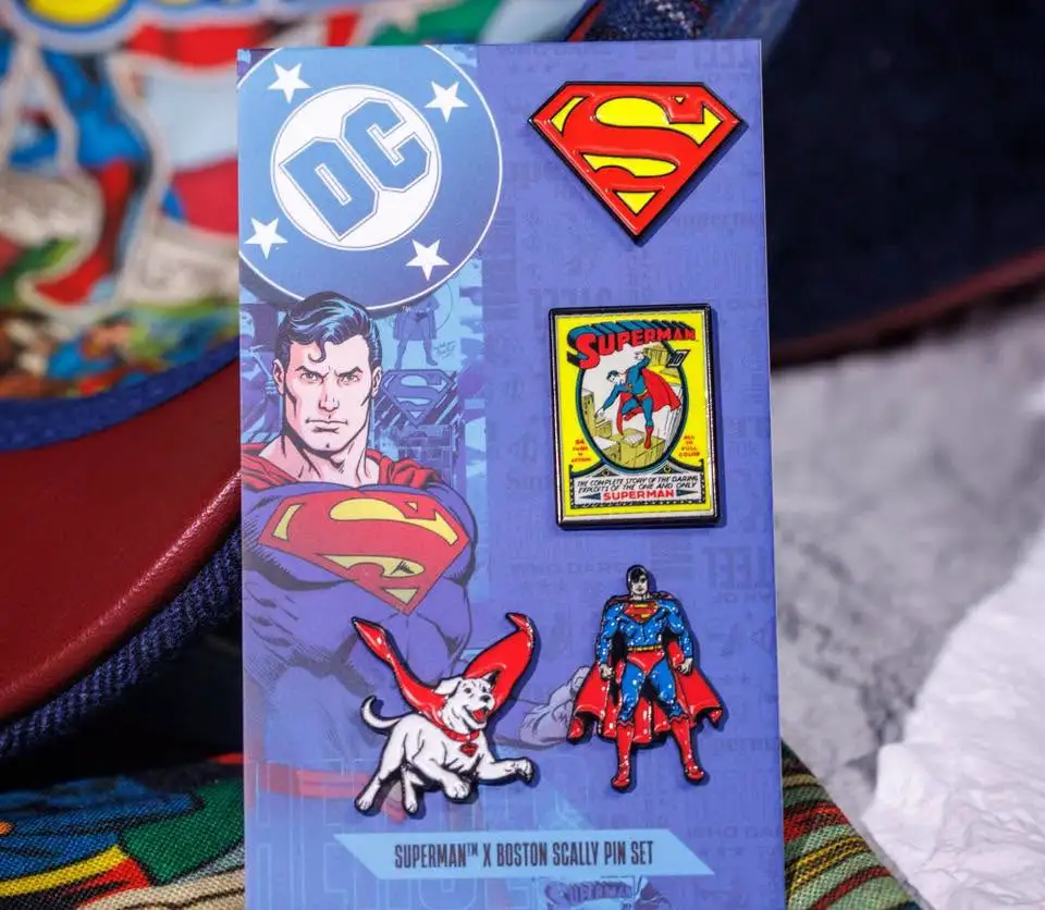 Superman Cap Pin Set
