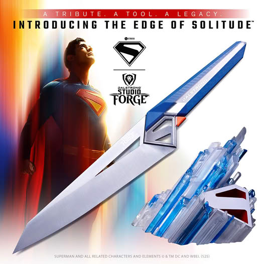 Dalstrong Unveils "Edge of Solitude" Limited-Edition Superman Chef Knife & Display Stand
