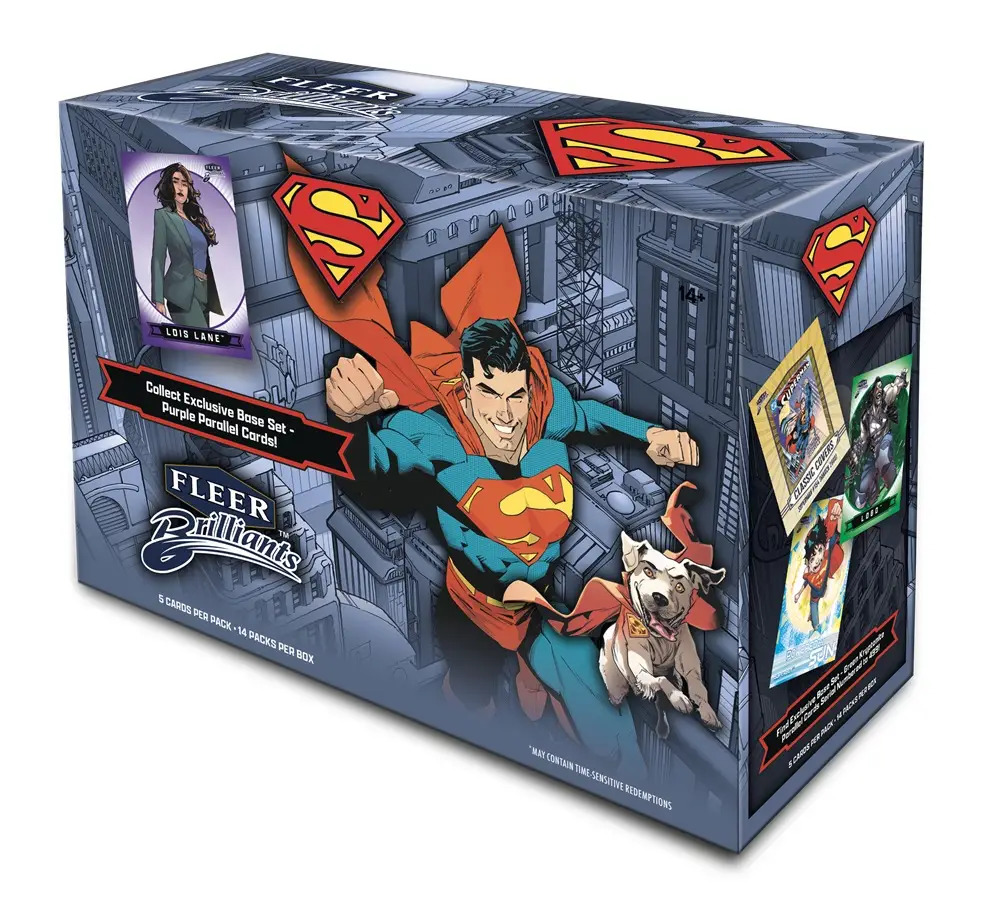 Upper Deck Launches Fleer Brilliants Superman Trading Cards