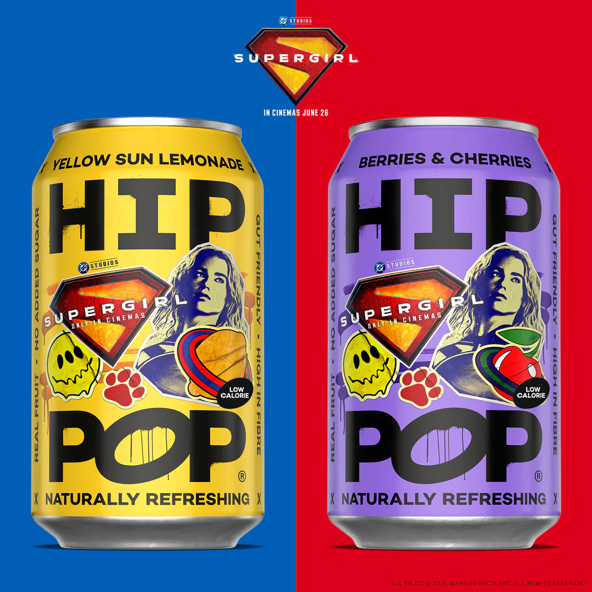 Hip Pop Soda Launches Supergirl-Inspired High-Fibre Drinks and Iceland Getaway Contest