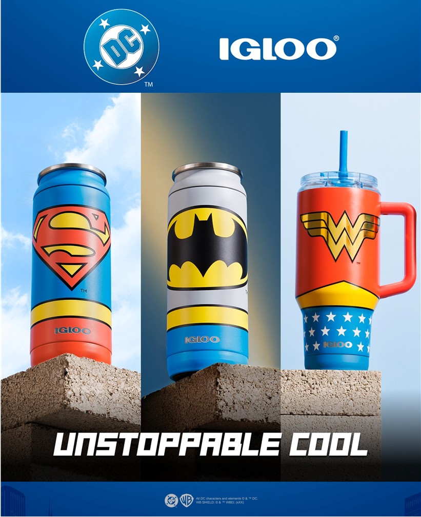 Igloo Launches New DC Super Heroes Cooler & Drinkware Collection
