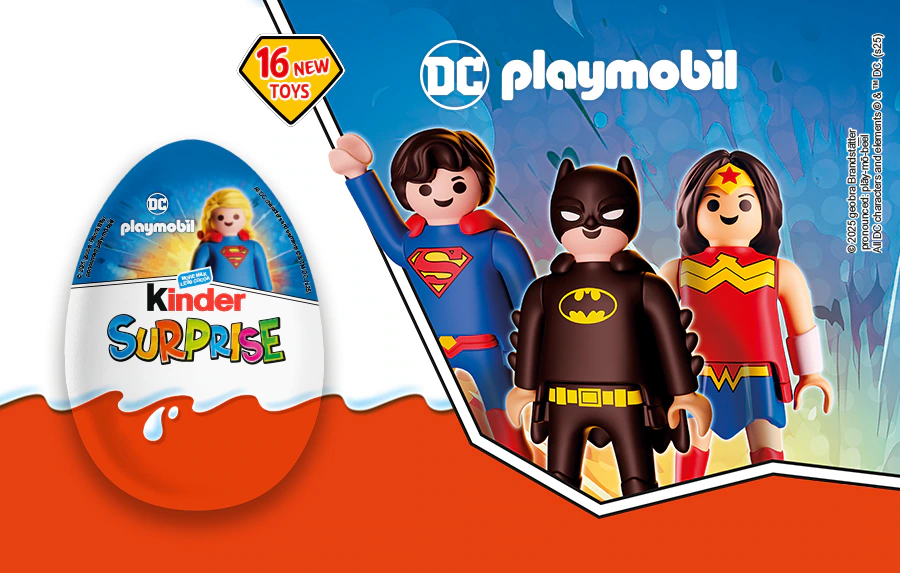 Kinder Surprise Launches Limited-Edition DC Playmobil Collection