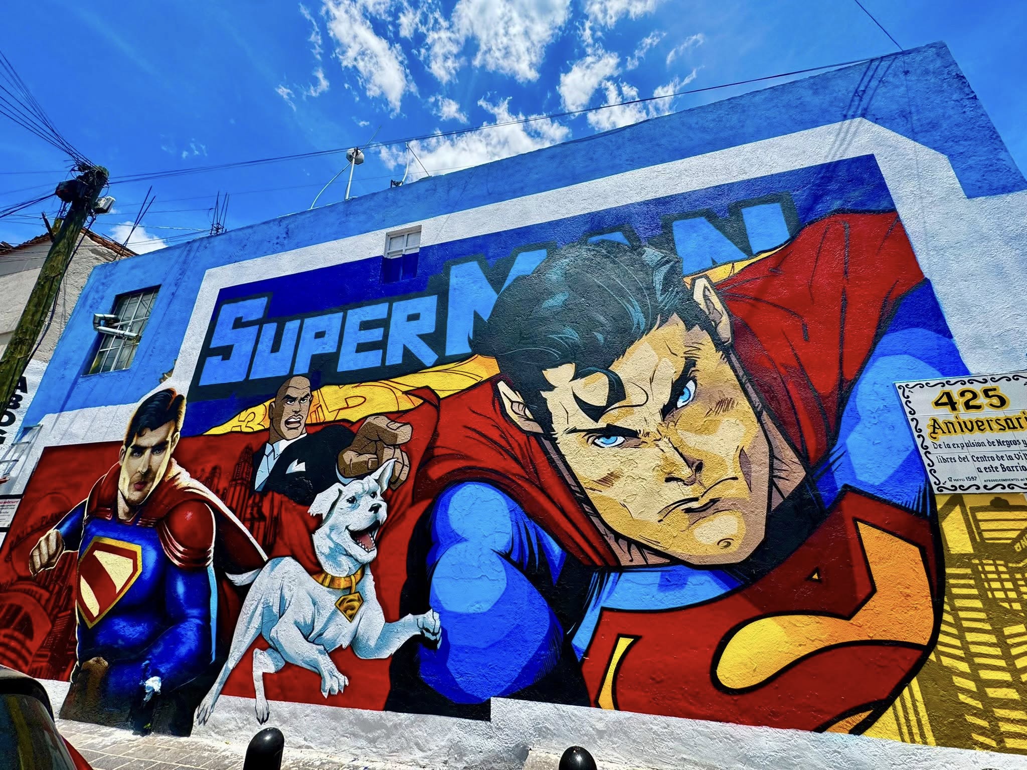Superman and Krypto Featured in New Mural in León, Guanajuato, Mexico