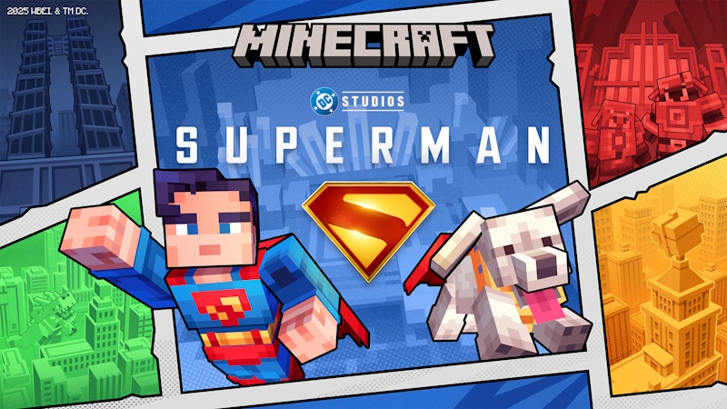 Minecraft and DC Studios Launch Superman DLC Featuring Krypto the Super-Dog