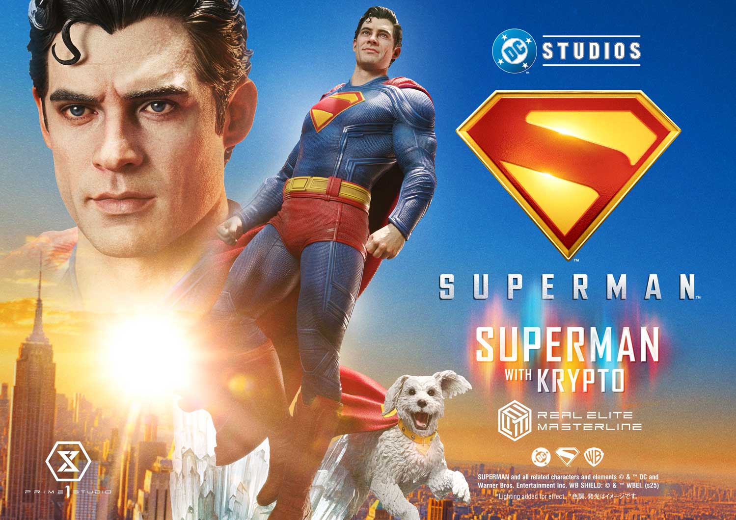 Prime 1 Studio Unveils "Superman with Krypto" Real Elite Masterline Statue