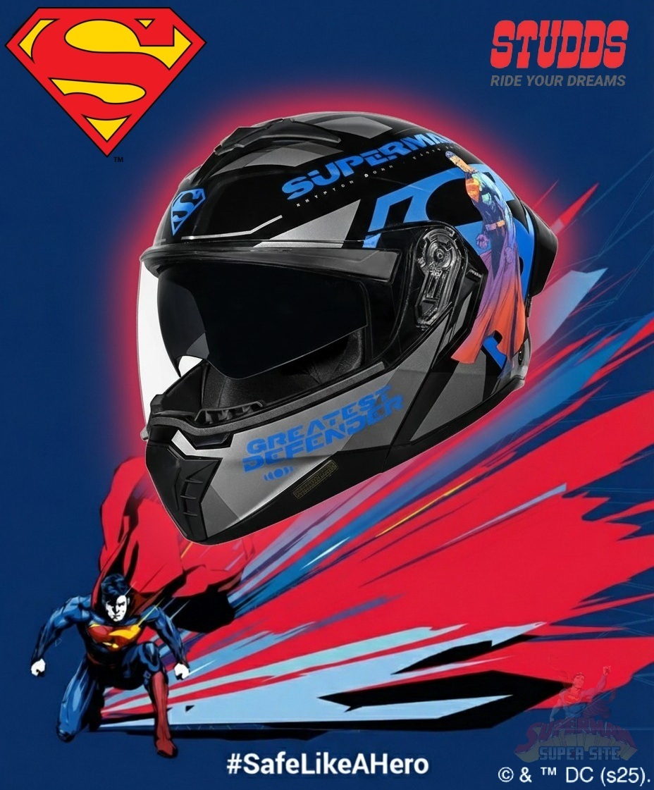 STUDDS Accessories Ltd. Launches Trooper Superman Edition Helmet