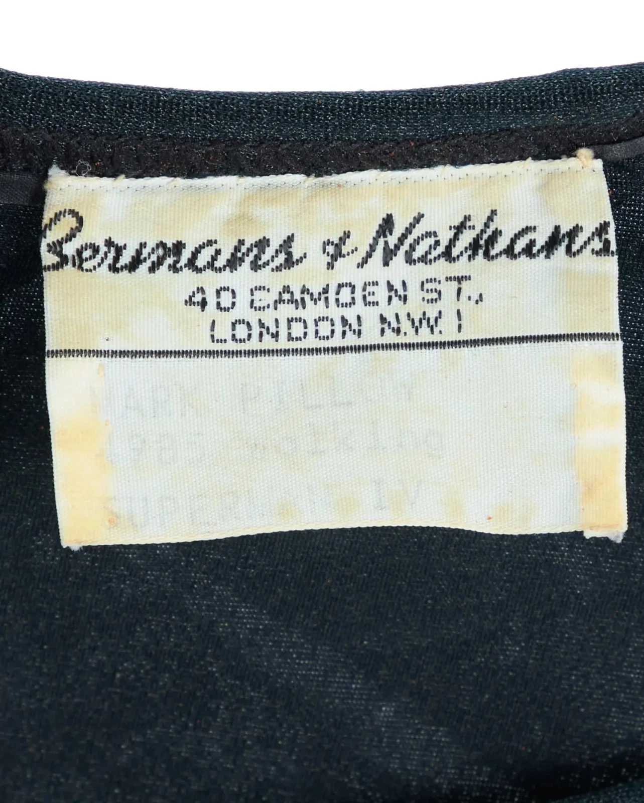 Bermans and Nathans label inside the Nuclear Man leotard