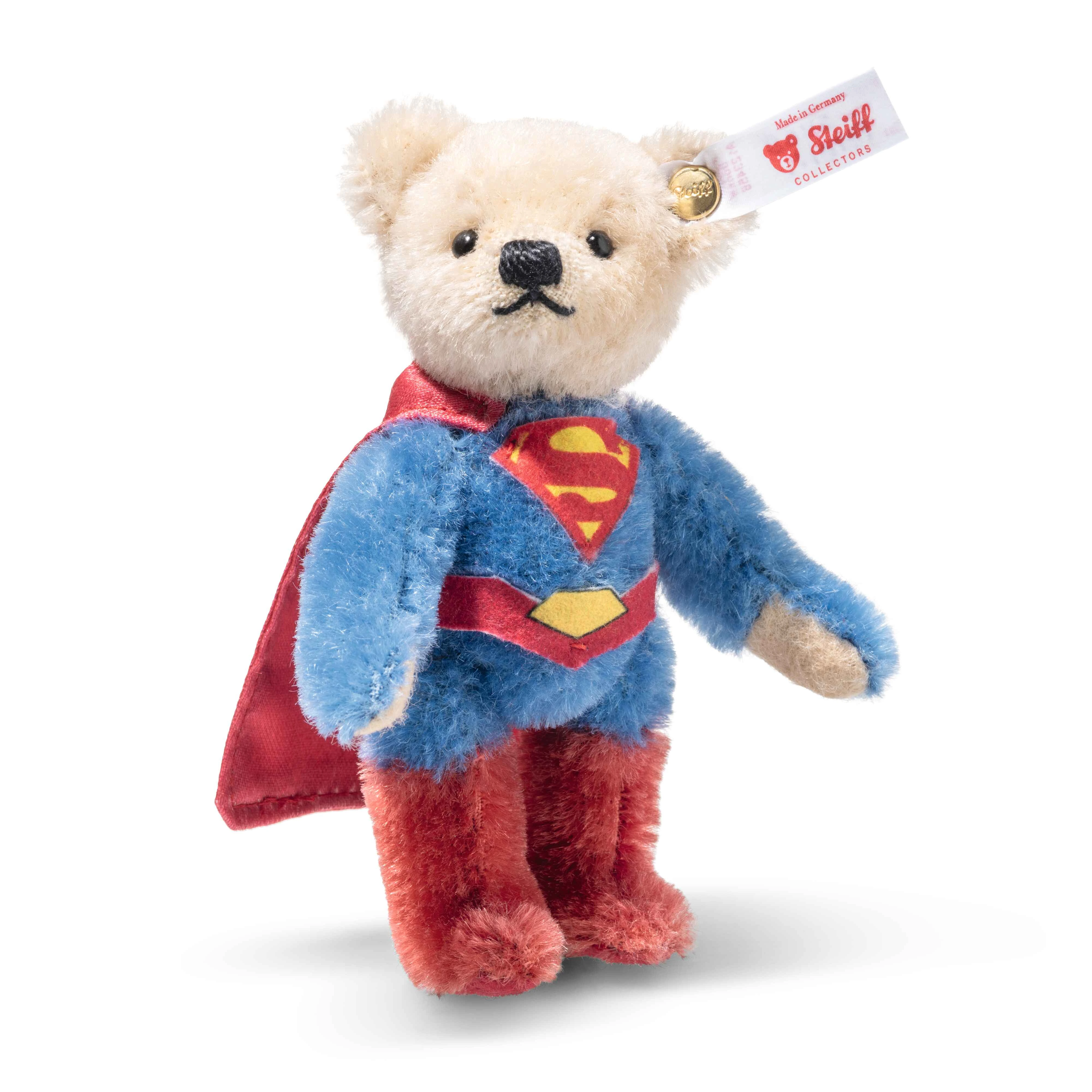 Steiff DC Superman Miniature Teddy Bear side view