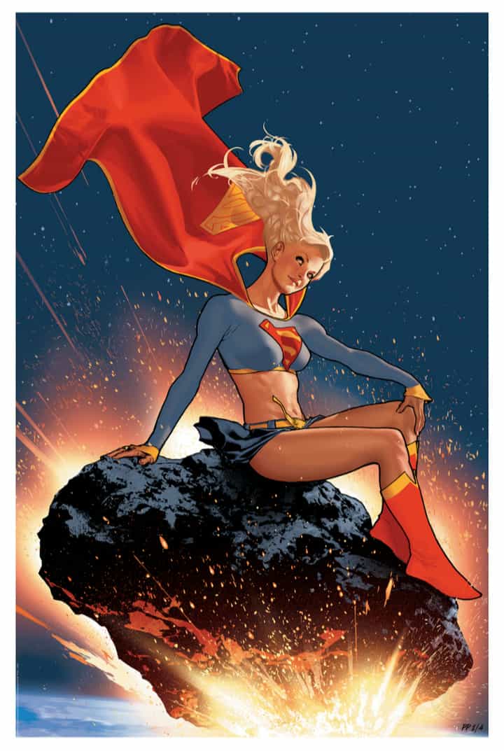 Sideshow Presents Supergirl Fine Art Print by Adam Hughes