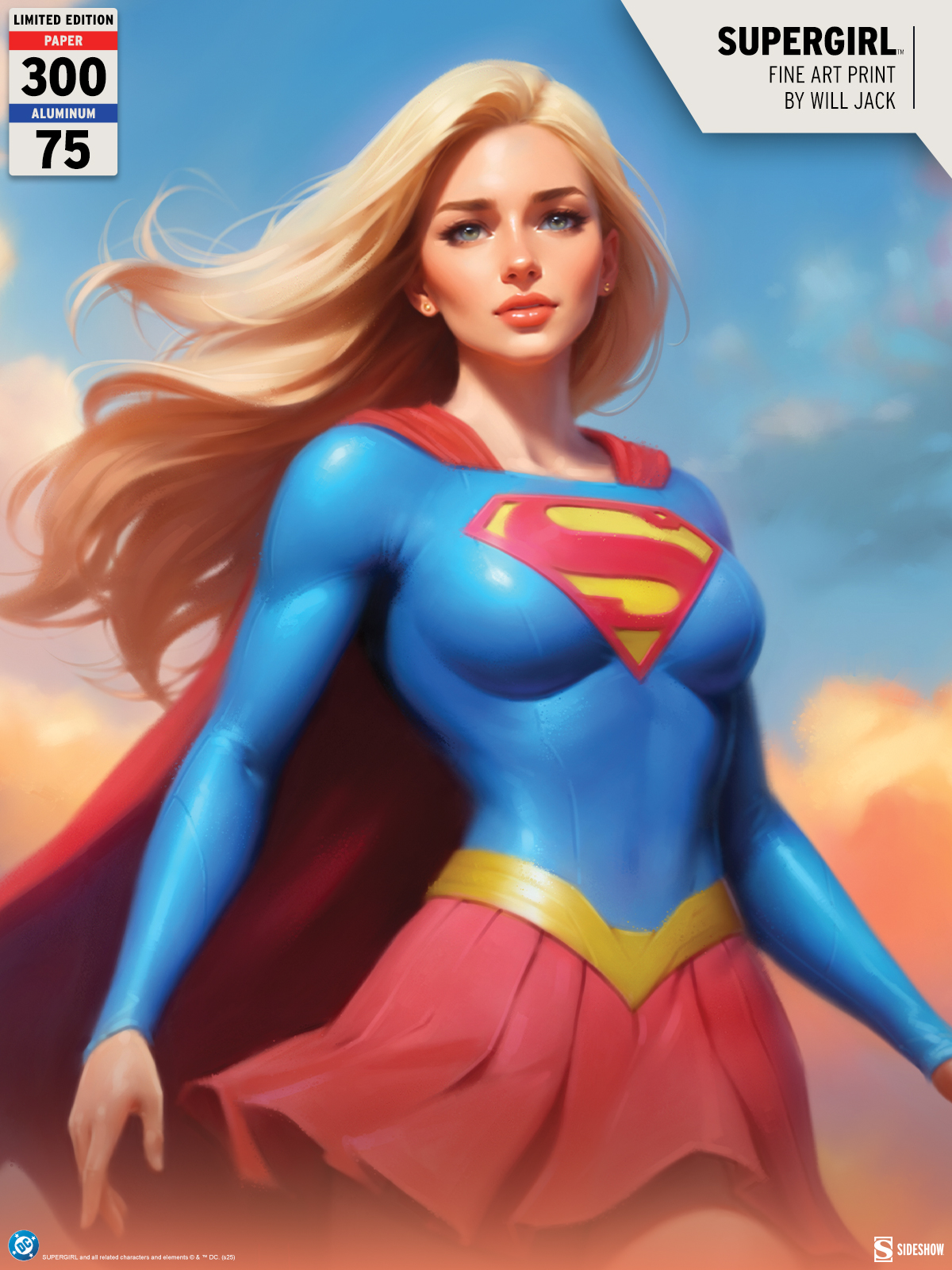 Sideshow Announces Supergirl Fine Art Print by Artist Will Jack
