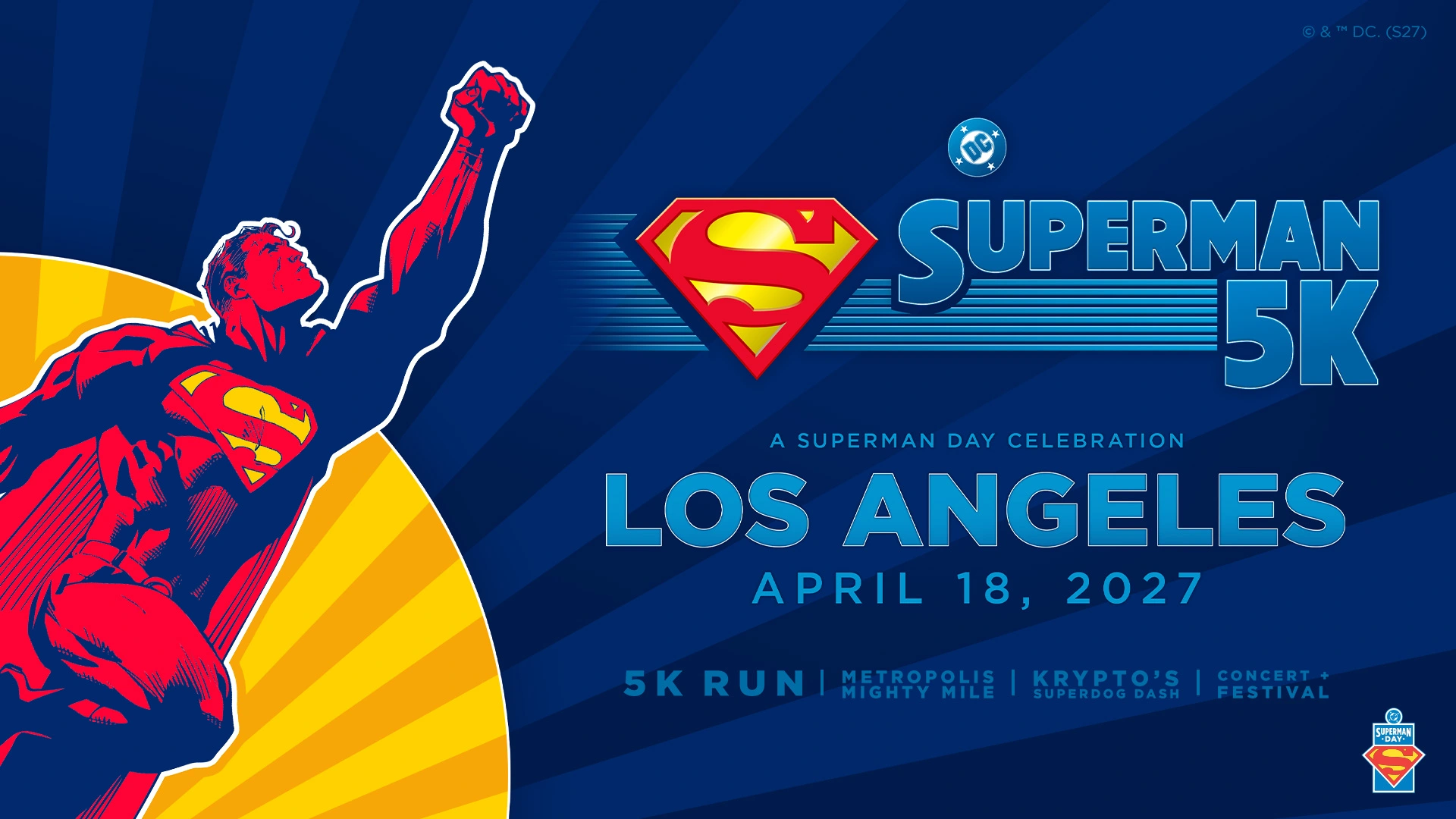 Superman 5K, Concert and Festival Coming to Los Angeles on Superman Day 2027
