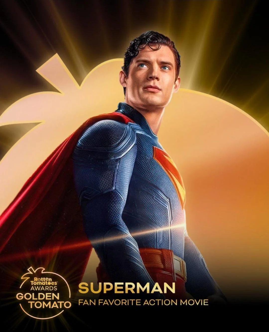 Rotten Tomatoes Awards "Superman" (2025) Golden Tomato for Fan Favorite Action Movie