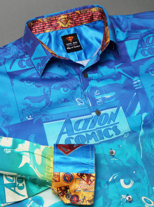Limited Edition "Robert Graham x Superman" Menswear Collection Launches