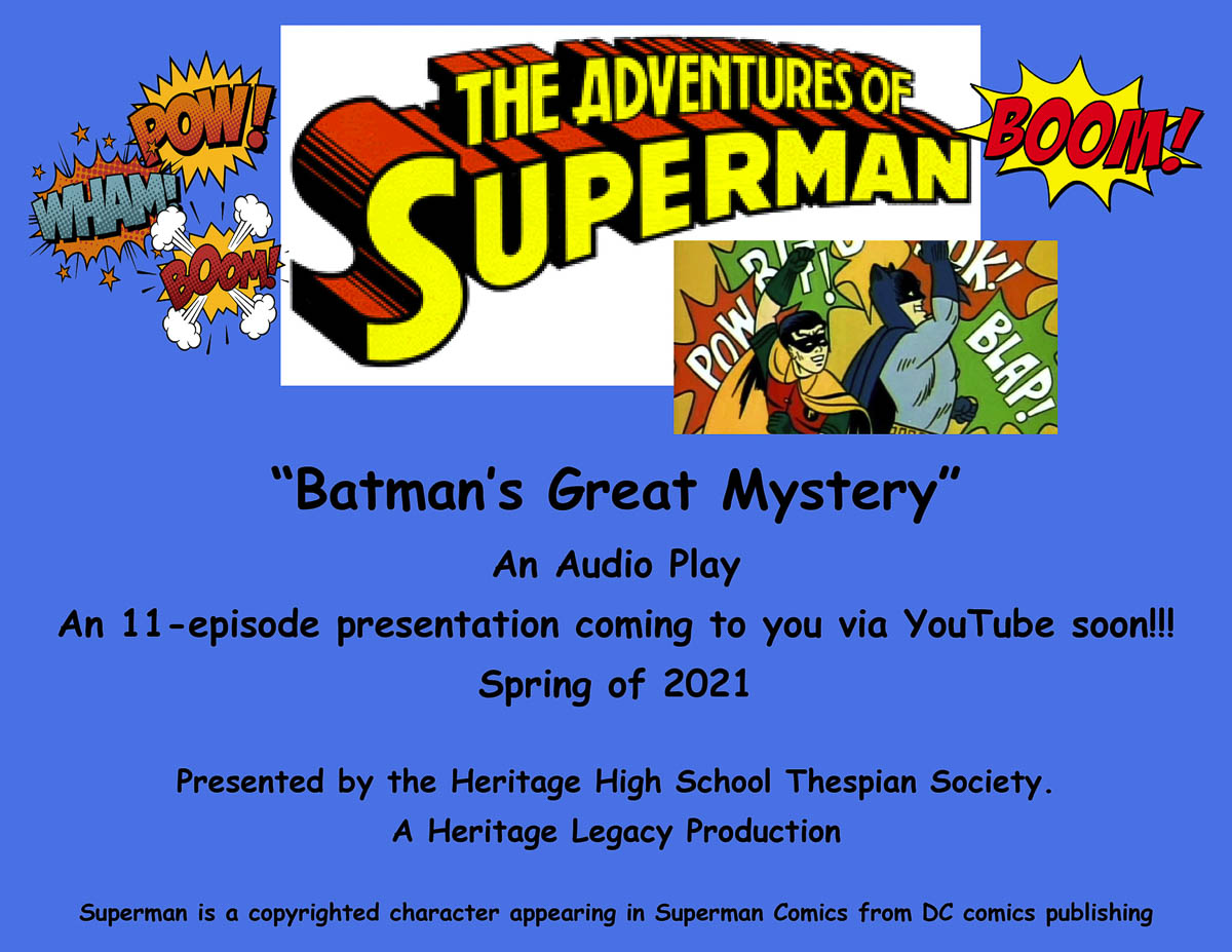 Vancouver High School Hosting "The Adventures of Superman" Audio Play
