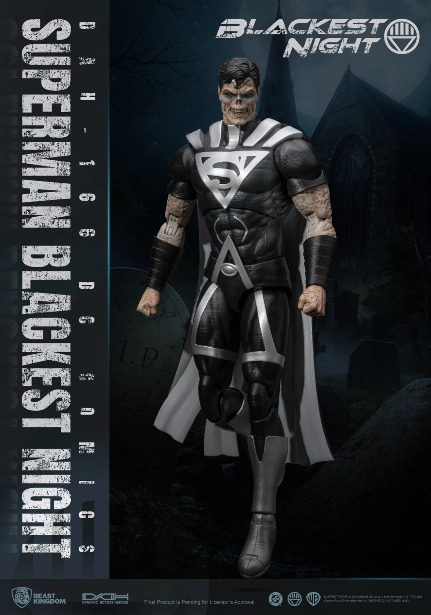 Beast Kingdom Dynamic 8ction Heroes Blackest Night Superman action figure