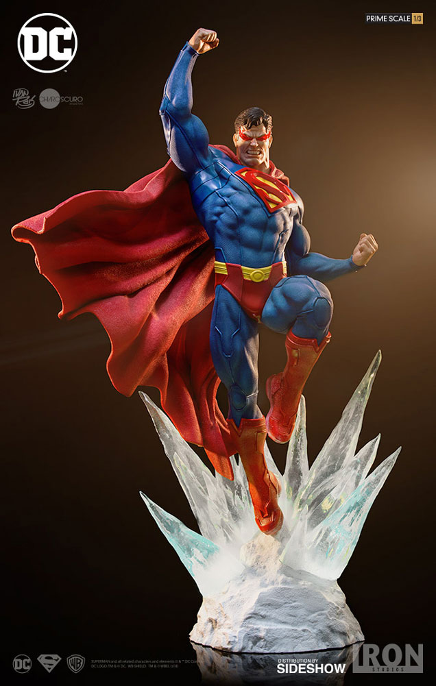 superman statue iron studios