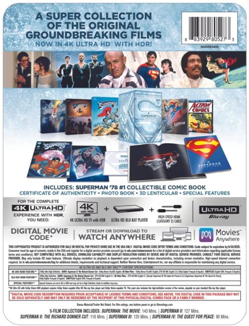 Pre-Order Amazon Exclusive 'Superman 5-Film Collection' 4K Ultra