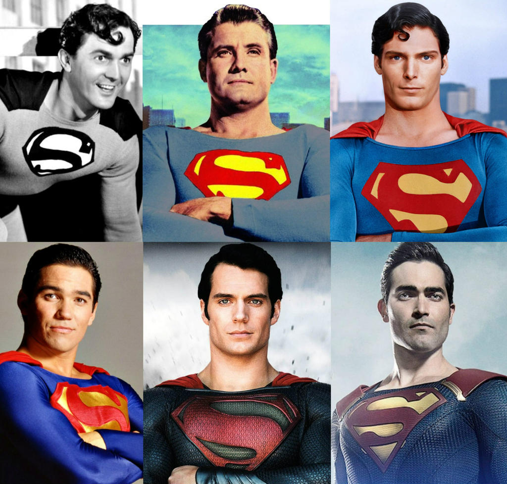 Superman Actors Collage